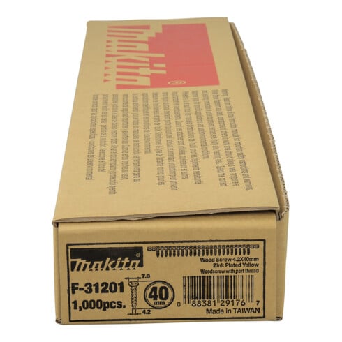 Makita Viti per cartongesso legno 4,2x40mm F-31201