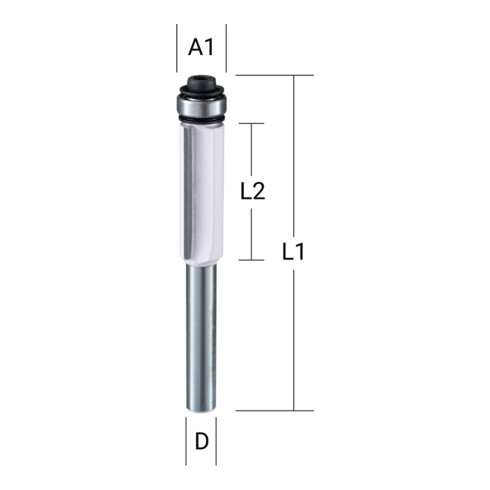 Makita vlakfrees 6mm