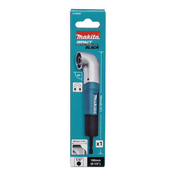 Makita Winkelschraubvorsatz 1/4" 166mm kompakt