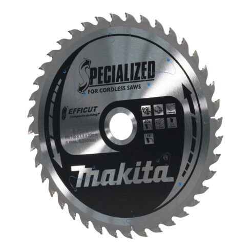 Makita-zaagblad, EFFICT WPC/hout
