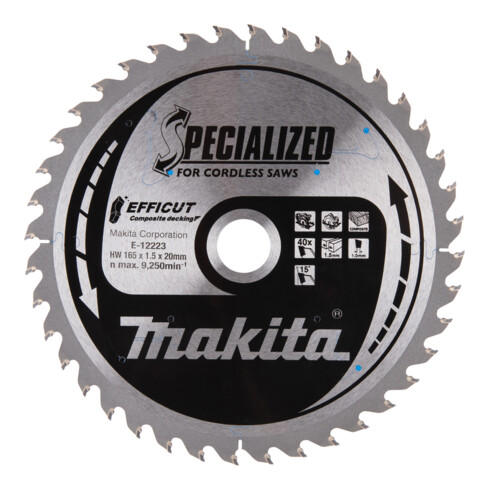 Makita-zaagblad, EFFICT WPC/hout