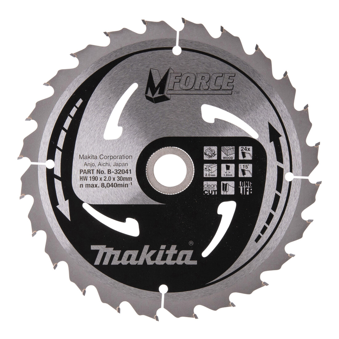 Makita zaagblad M-FORCE 190x30x24Z
