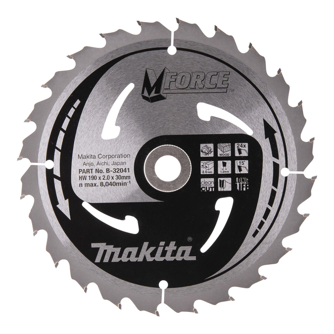Makita zaagblad M-FORCE 190x30x24Z