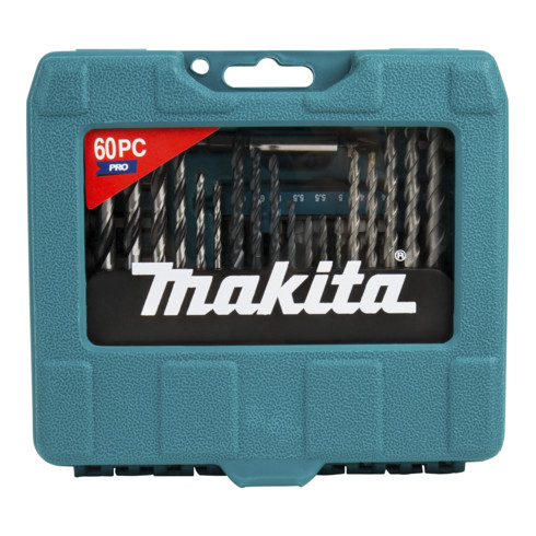 60 Teile Makita Zubehör-Set P-90358 für Bohrmaschine