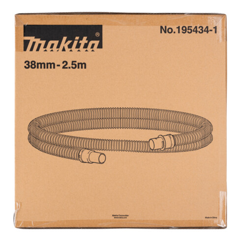 Makita zuigslang 38mm 2,5m antist. (195434-1)