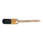 Maler-Ringpinsel Gr. 6 Borstenl. 88 mm schwarze Chinaborste roher Holzstiel-1