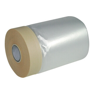 Malerabdeckfolie mit Klebeband 300mm 33m