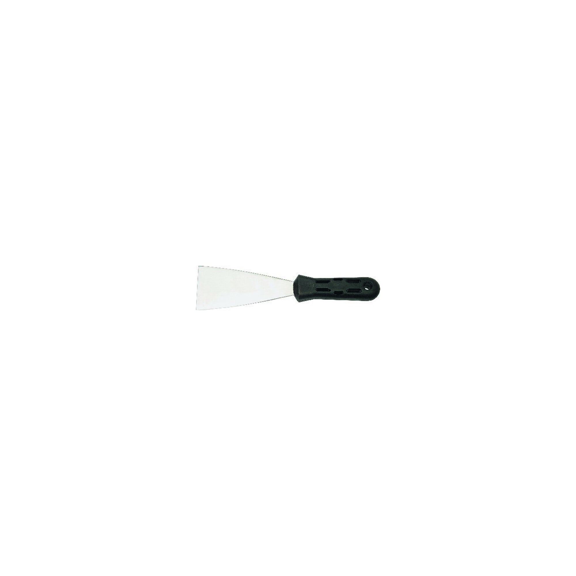 Malerspachtel B.50mm VA rostfrei m.flachovalem schwarzem Ku.-Heft besteQualität ; Haromac