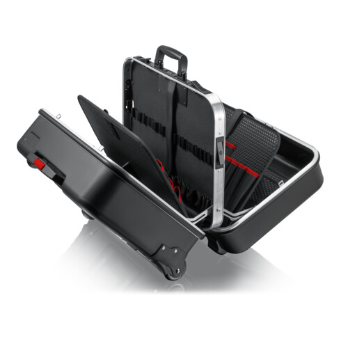 Mallette à outils « BIG Twin Move » Électro, avec roulettes intégrées et chariot porte-valise télescopique, vide Knipex