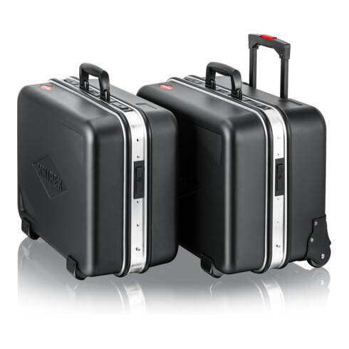 Mallette à outils « BIG Twin Move » Électro, avec roulettes intégrées et chariot porte-valise télescopique, vide Knipex