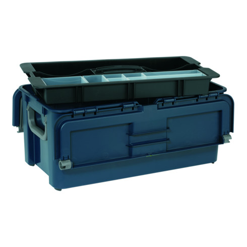 Mallette à outils Compact 37 l.540xP300xH230mm 7 compartiments polypropylène