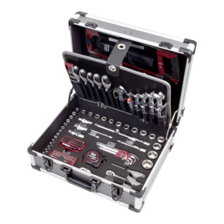 Mallette à outils Kraftwerk B147, 1/4"+1/2", 158 pièces