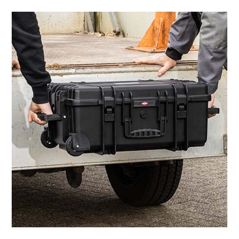 Mallette à outils «Robust45 Move» Électro, 63 pièces, avec rouleaux intégrés et poignée télescopique Knipex