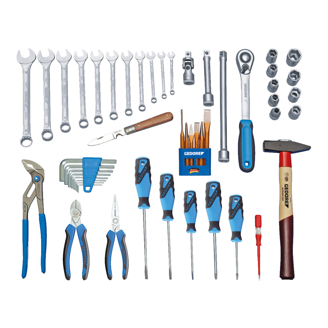 Mallette à outils TOURING 1000 49pcs.avec Check-Tool-insert universal TOURING Ma