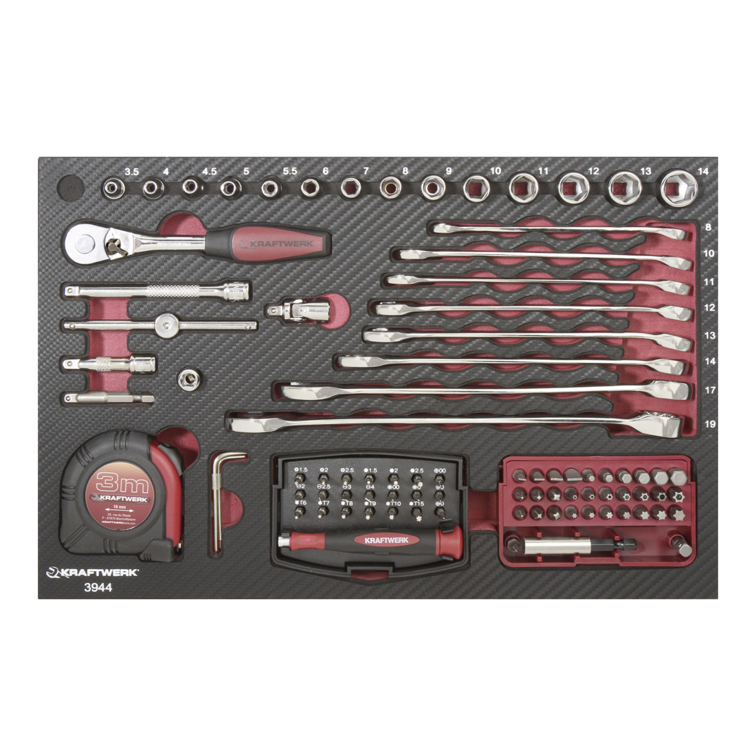 Mallette AluPro 3944 , 123 pièces Kraftwerk