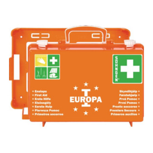 Mallette de premiers secours EUROPA I B310xH210xP130env.mm orange SÖHNGEN