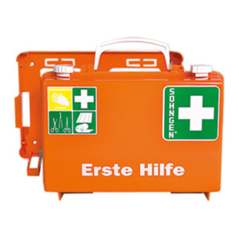 Mallette de premiers secours Söhngen DIN13157 260x170x110 env.mm, plastique ABS orange