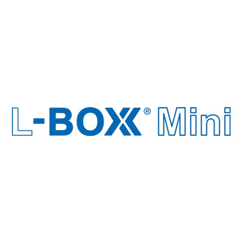 Mallette de rangement L-BOXX® Mini l.260xP156xH63mm compartimentage 6 éléments,
