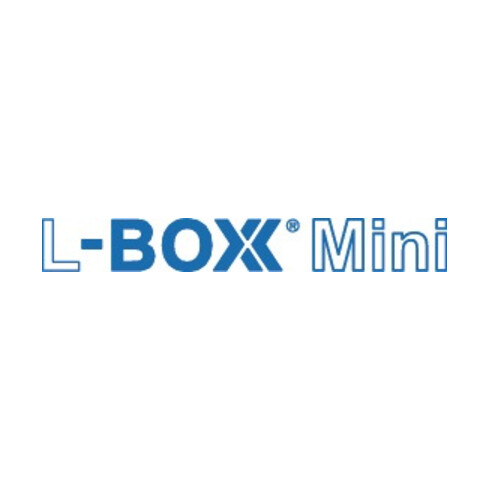 Mallette de rangement L-BOXX® Mini l.260xP156xH63mm compartimentage 6 éléments o