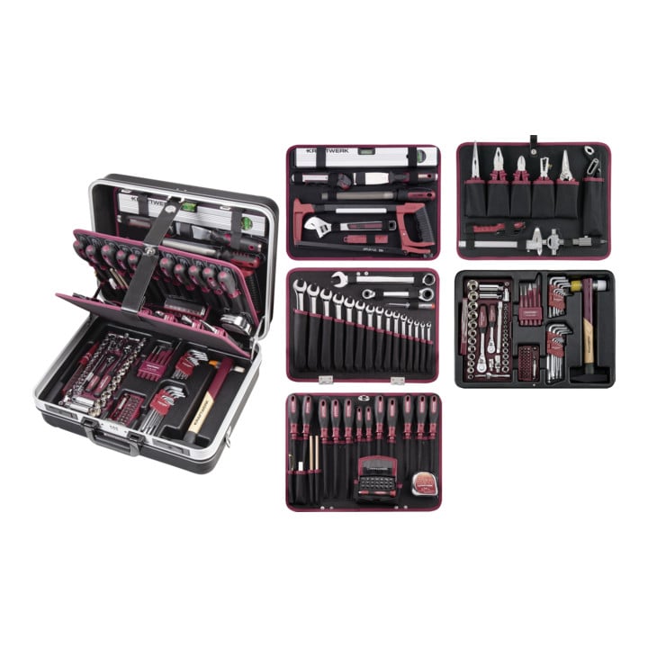 Mallette d'outils professionnels ABS, 186 pcs. Kraftwerk