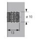 Manchon Hettich n° 100, M6, ø 10, profondeur de perçage 13 mm-3