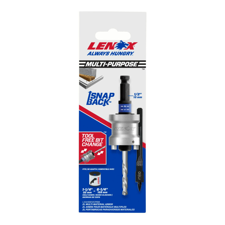 Mandrin à changement rapide Lenox pour scie cloche 32-210mm