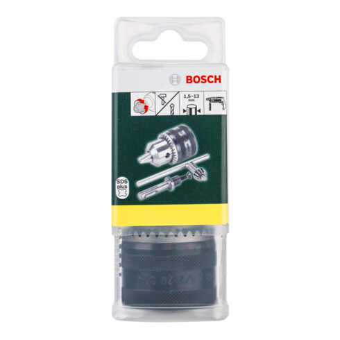 Mandrin à clé avec adaptateur SDS plus