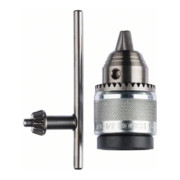 Mandrin à clé, chromé D = 1,5 - 13 mm ; Emmanch. = 1/2" - 20 (chromé)-1