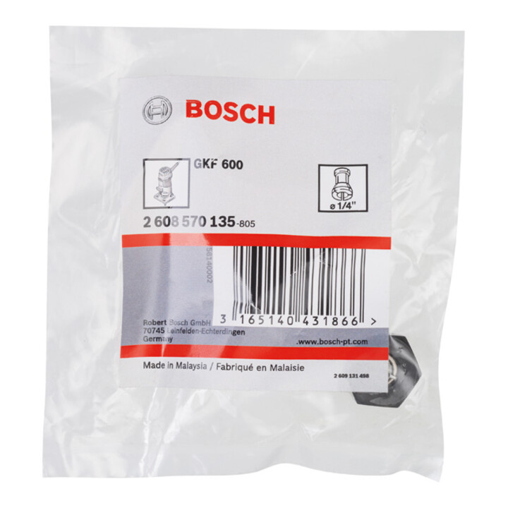 Mandrin à pince de serrage Bosch 1/4 po