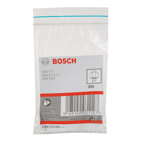 Mandrin à pince de serrage Bosch avec écrou de serrage 1/4", pour meuleuses droites Bosch