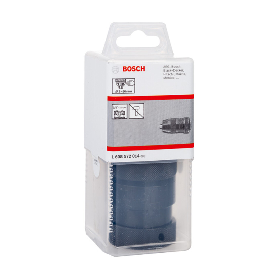 Mandrin à serrage rapide Bosch jusqu'à 16 mm 3 à 16 mm 5/8" à 16
