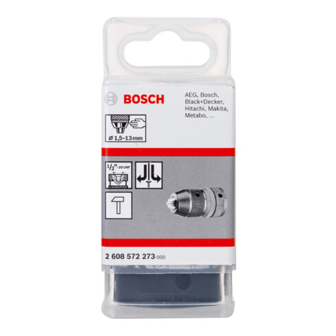 Mandrin à serrage rapide Bosch SUPRA SK 1,5 à 13 mm 1/2" à 20