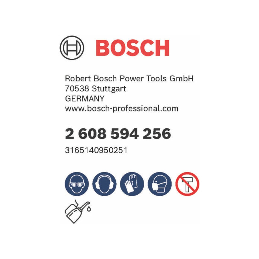 Mandrin Bosch PC Plus 3/8", 8,7 mm Foret de centrage HSS-G 7,15 x 65 mm