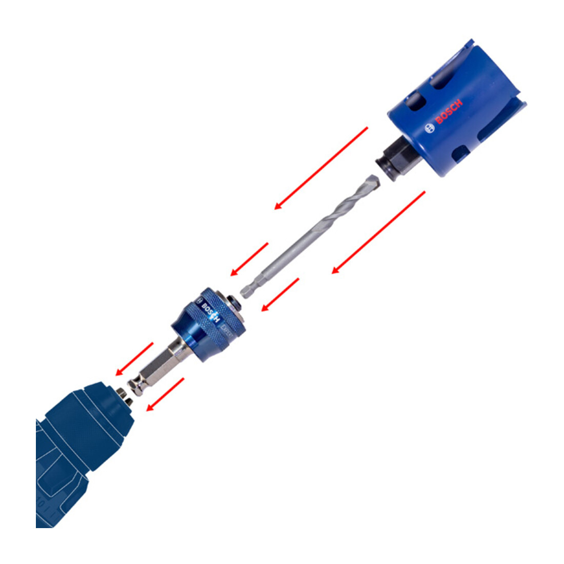 Mandrin Bosch PC Plus SDS plus