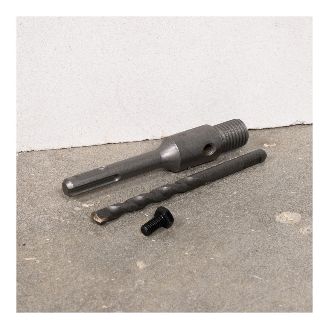 Mandrin d'entra&icirc;nement STIER SDS-Plus M16 110 mm avec foret &agrave; centrer, pour tr&eacute;pans