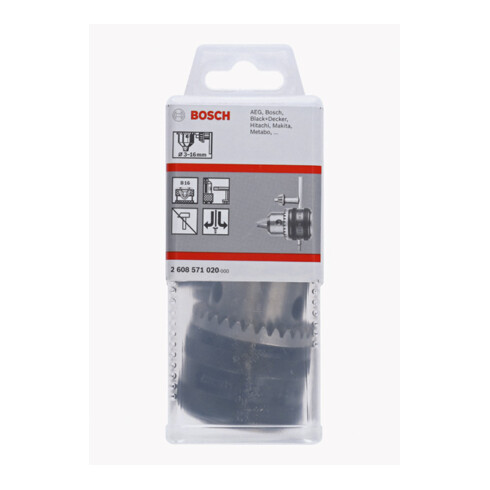 Mandrin de perçage pour araignée Bosch jusqu'à 16 mm 3 - 16 mm B-16
