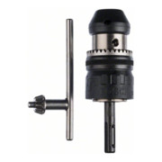 Mandrin de perçage pour engrenages Bosch jusqu'à 13 mm 2,5 - 13 mm SDS plus avec dispositif de blocage de la force de serrage