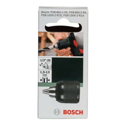 Bosch Mandrino rapido da 1,5 a 13mm da 1/2 a 20 si adatta a PSB 850