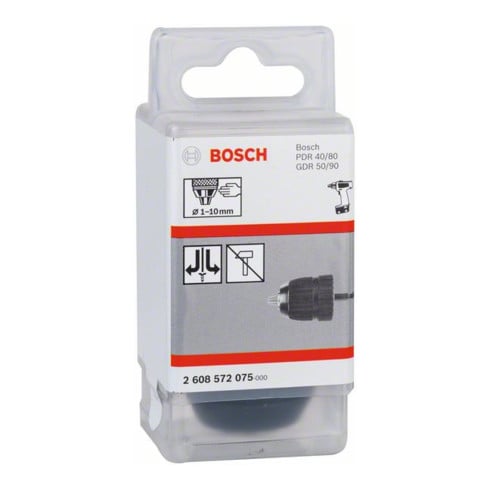 Bosch Mandrino rapido fino a 10mm da 1 a 10mm 1/4" fino a 6k