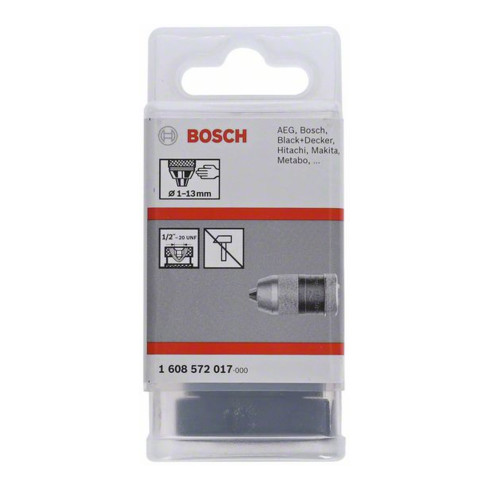 Bosch Mandrino rapido fino a 13mm 1 a 13mm 1/2" fino a 20