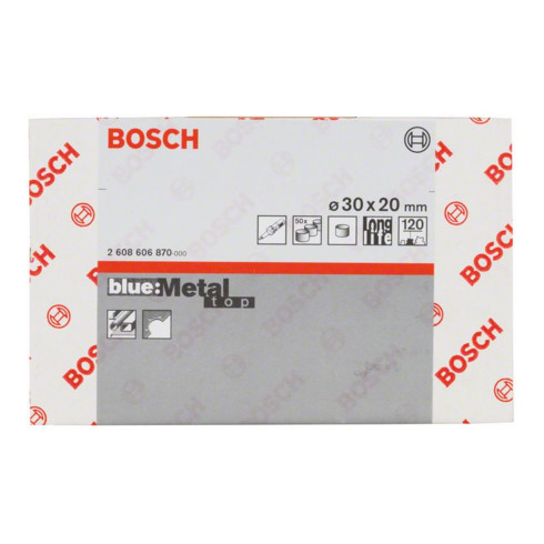 Bosch Manicotto abrasivo X573 per metallo, Ø30mm 20mm 120