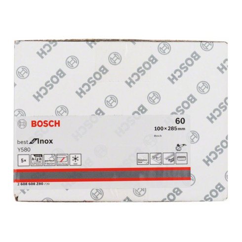 Bosch Manicotto abrasivo Y580, 100x285mm 90mm 60