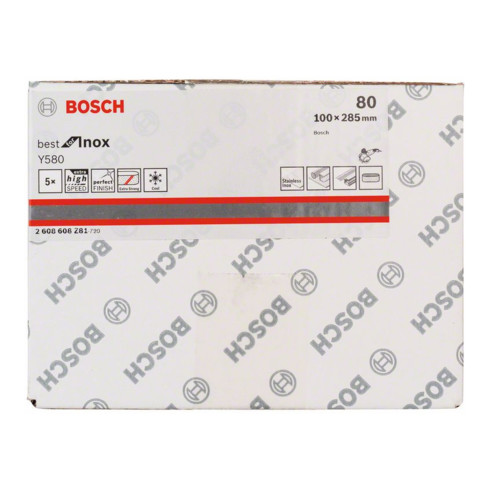 Bosch Manicotto abrasivo Y580, 100x285mm 90mm 80