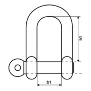 Boulon de manille forgé pouce-4