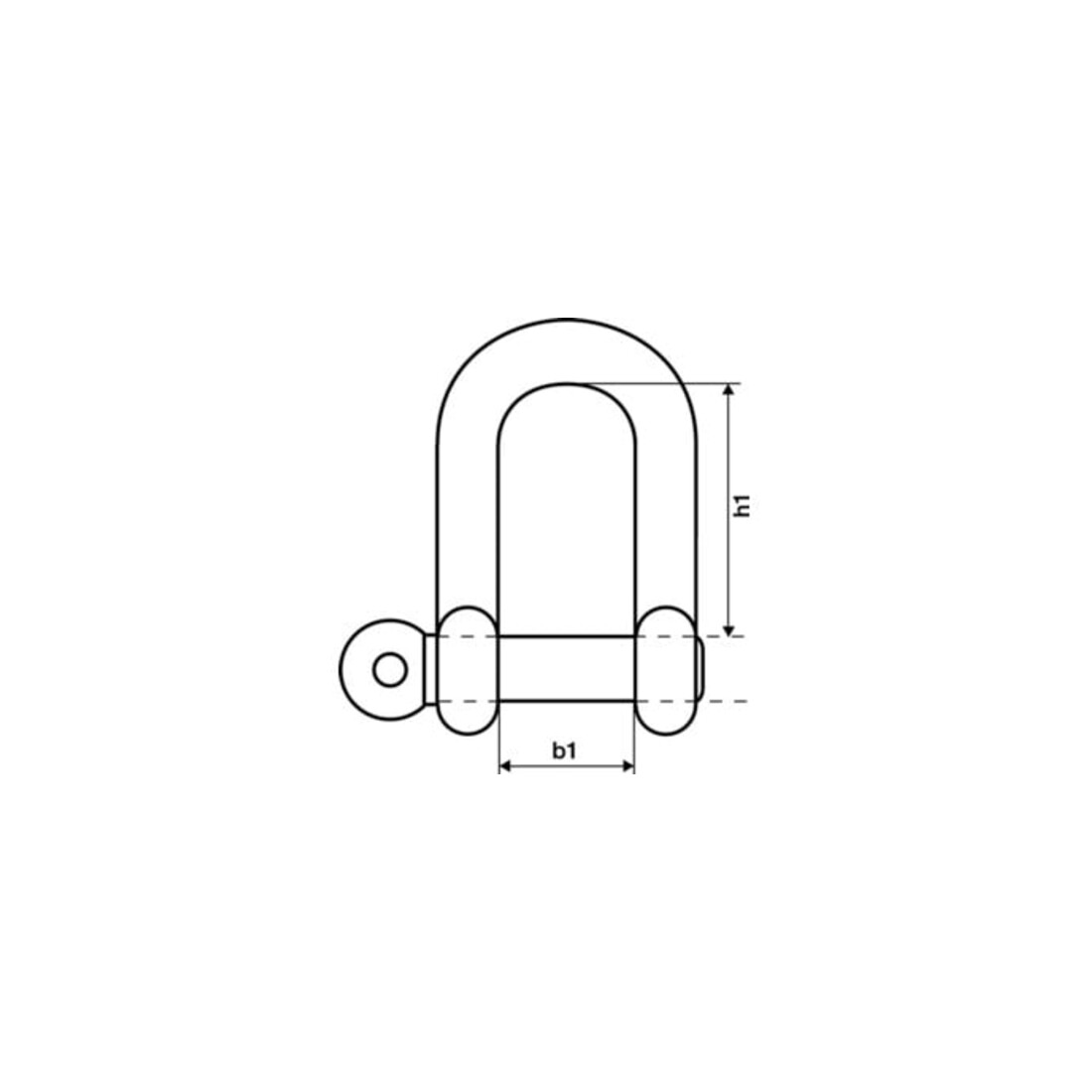 Boulon de manille forgé pouce