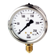 Manomètre à glycérine RIEGLER acier inox G 1/4 fond 0 - 10,0 bar diamètre 63 mm-1