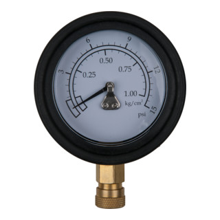 Manomètre KS Tools Ø 75,0 mm, 0 - 1 bar avec raccord rapide 1/4