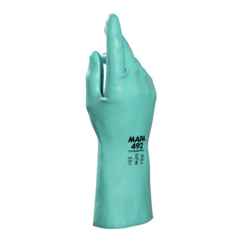 MAPA Gants Ultranitril 492, T6, vert (10 paires)