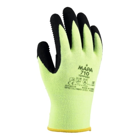 Gants Mapa Temp-Dex 710, jaune/noir