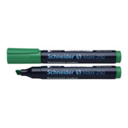 Marcatore permanente Schneider Maxx 250 125004 2-7 mm punta a cuneo verde